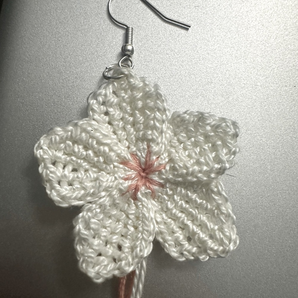 Handmade earrings crochet